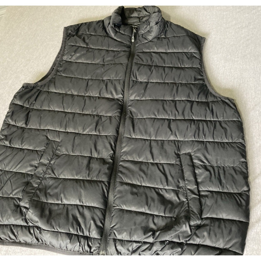Swiss Tech Black Quilted Puffer Vest Womens XL Lightweight Nylon Outdoor Vest